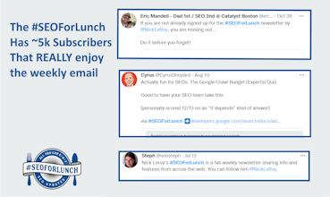 SEOForLunch Newsletter 2.0 gallery image