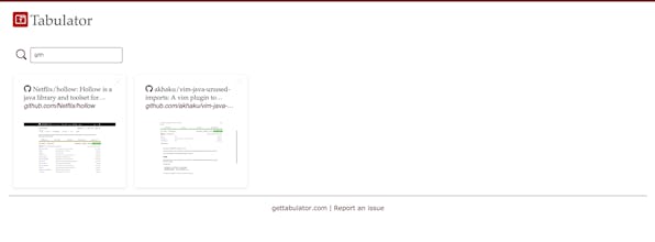 Tabulator gallery image