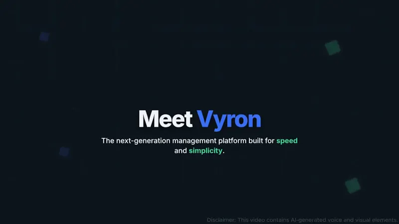 Vyron screenshot 1 (video preview)