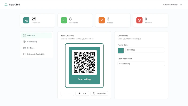Sacnbell screenshot 2