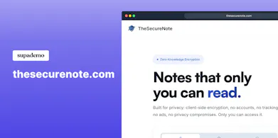 The Secure Note gallery image