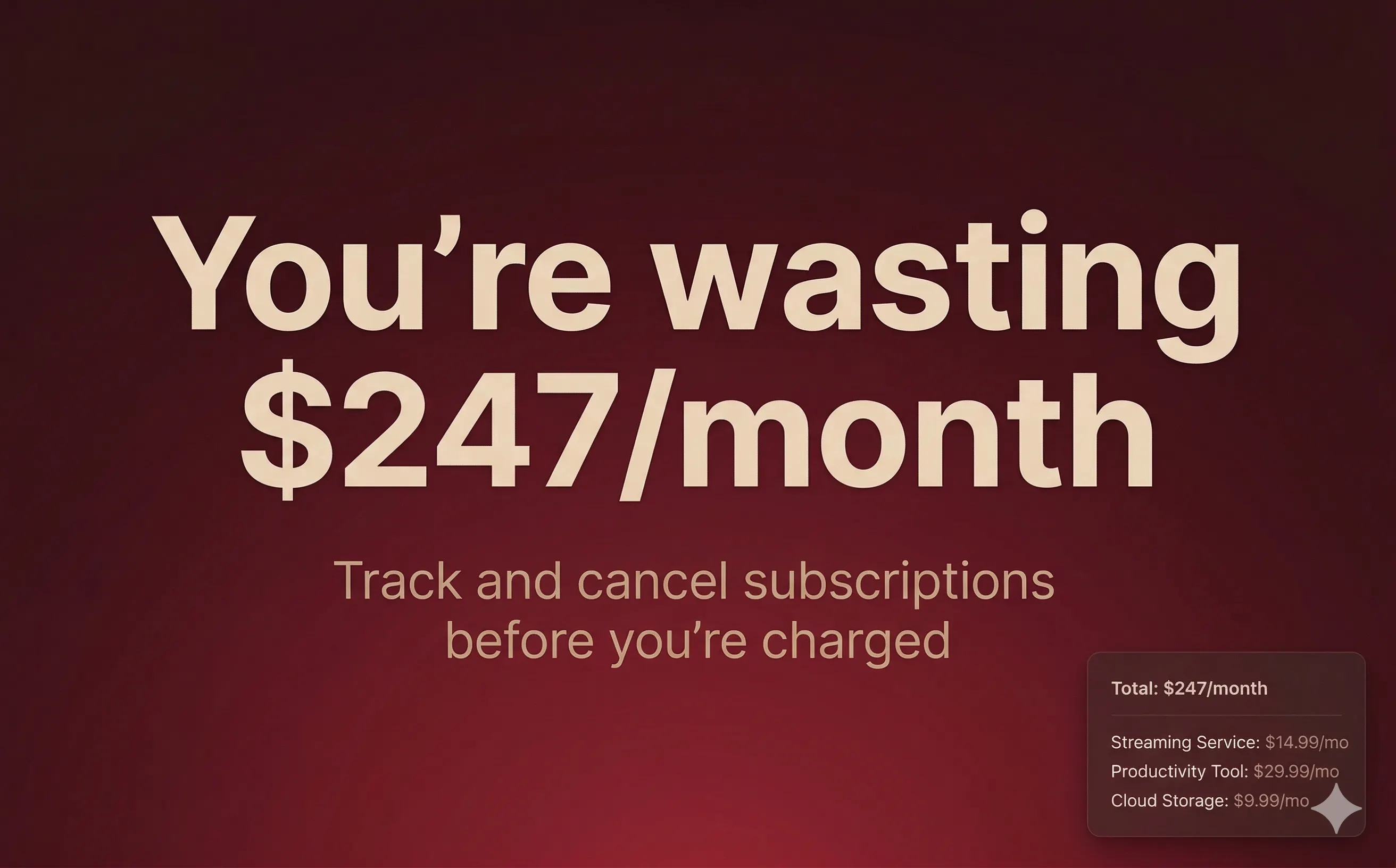 Latch – Subscription Tracker のプロダクトバナー