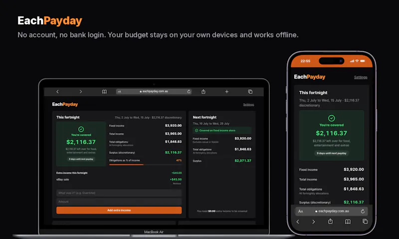 EachPayday screenshot 2
