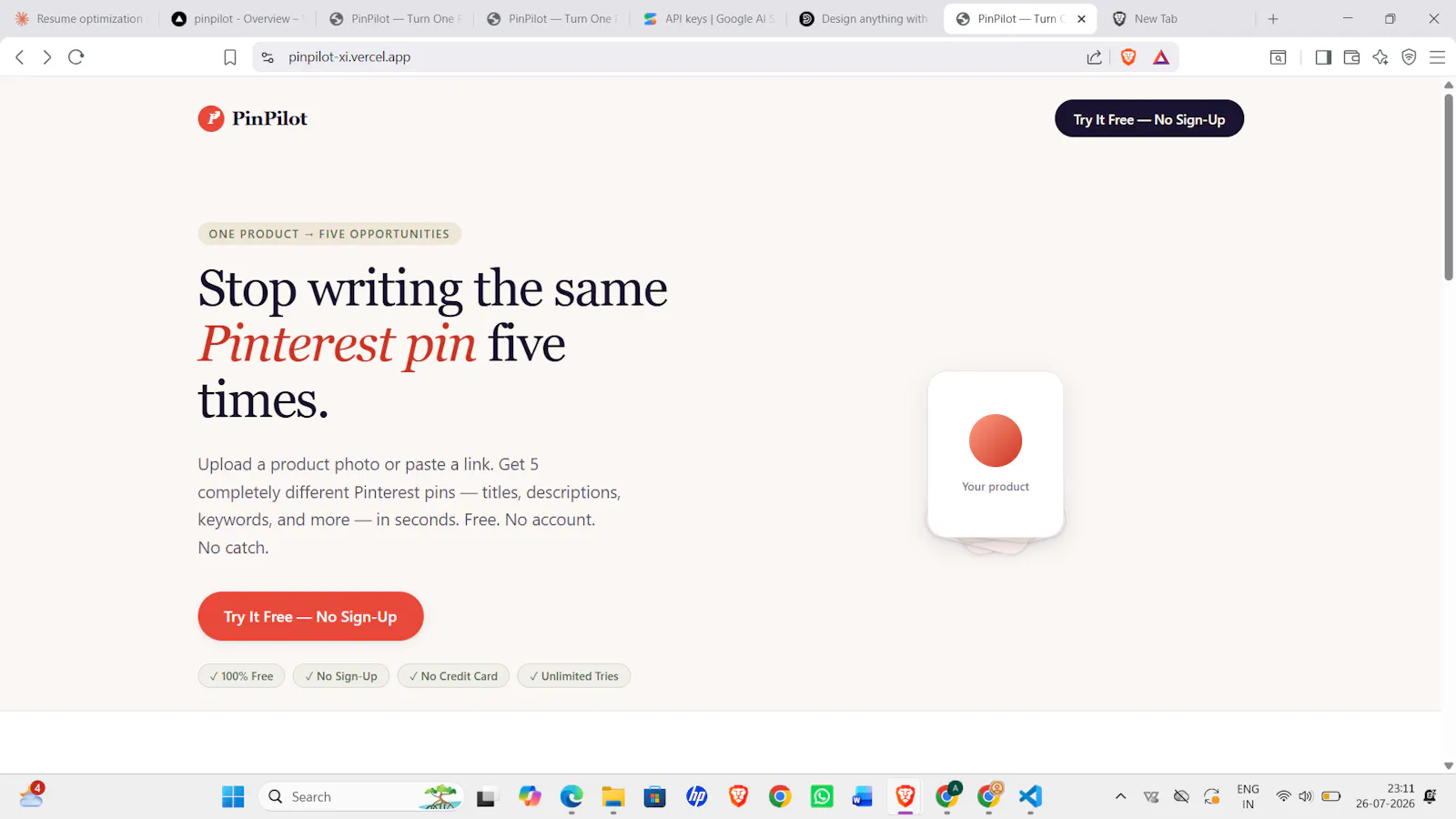 PinPilot -Pinterest-Ready SEO Content screenshot 1