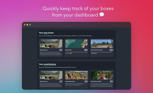 習慣追蹤 , 線上記憶盒【Product Hunt 每周精選工具#012】 8 BlissBox 預覽#03