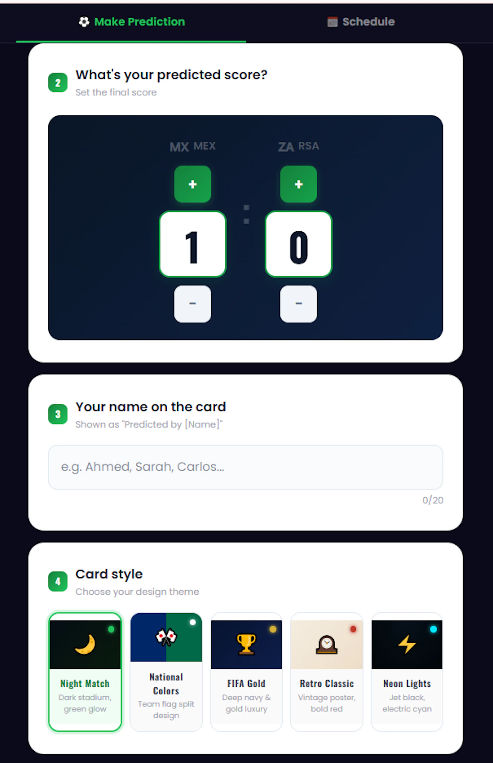PredictionCard screenshot 3