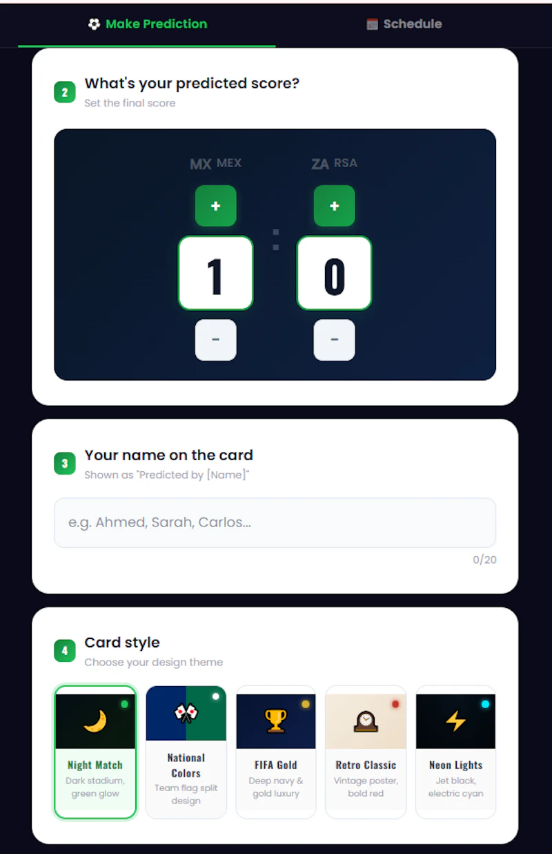 PredictionCard screenshot 3