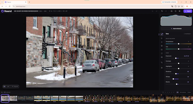 Rawnd — Browser-based RAW Editor screenshot 3