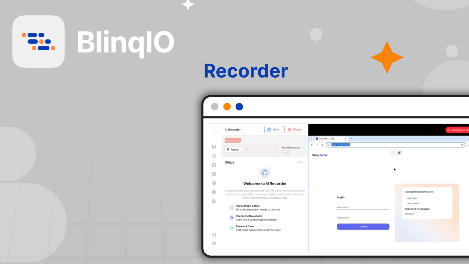 AI Test Engineer by BlinqIO - Screenshot 2 showing product features and functionality