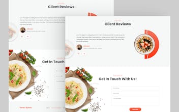 Food Delivery Landing Page gallery image