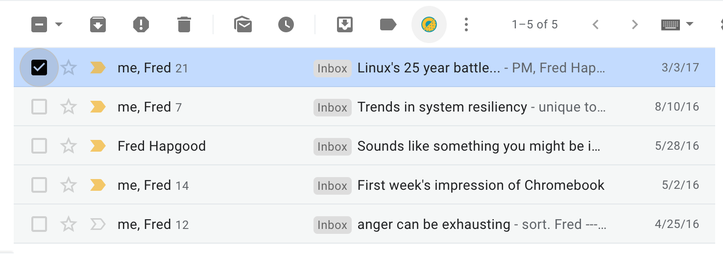 Now Colander Chrome Extension (for Gmail) gallery image