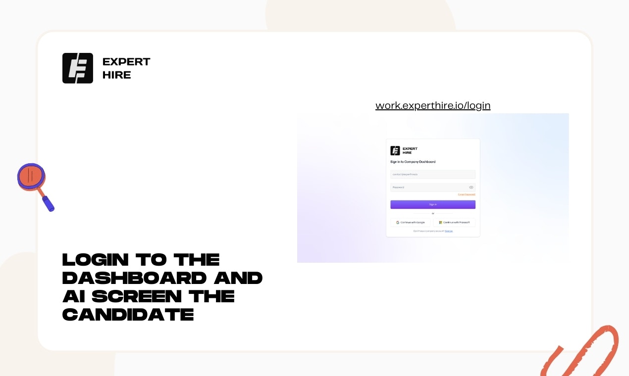 Expert Hire - Screenshot 5 showing product features and functionality