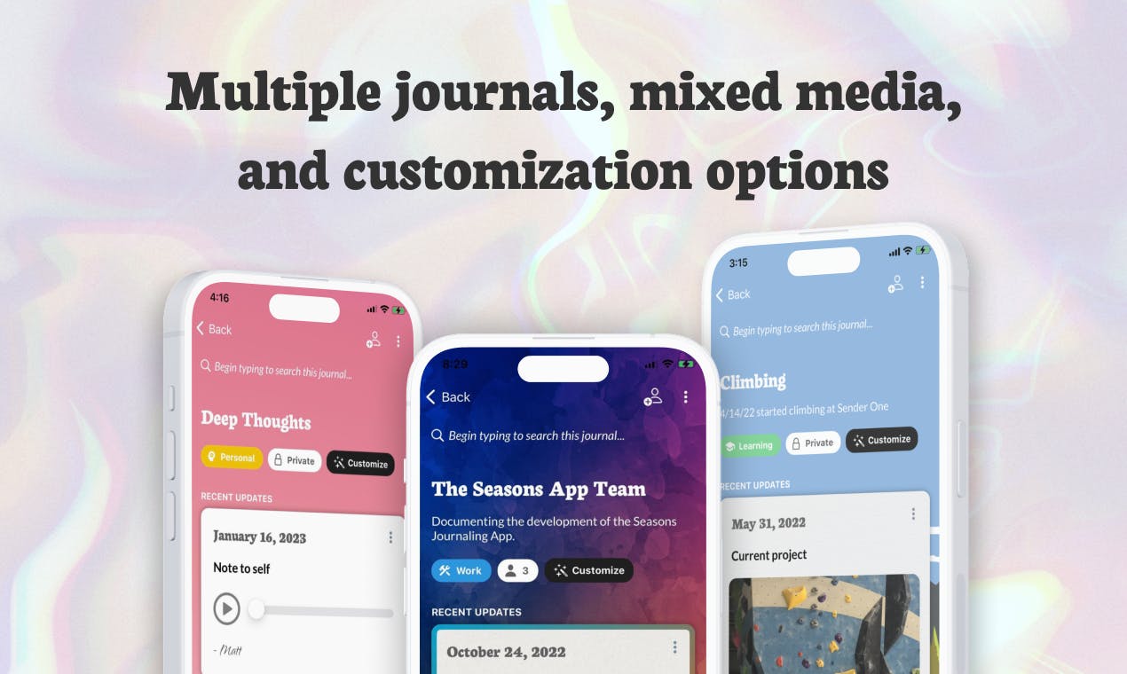 Seasons Journaling for iOS media 1
