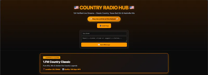 Country Radio Hub  screenshot 1