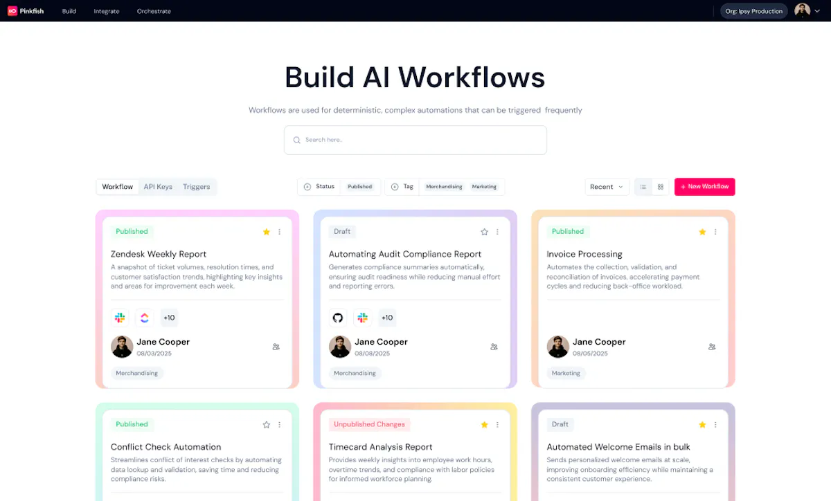 Pinkfish - Vibe Workflow Automation