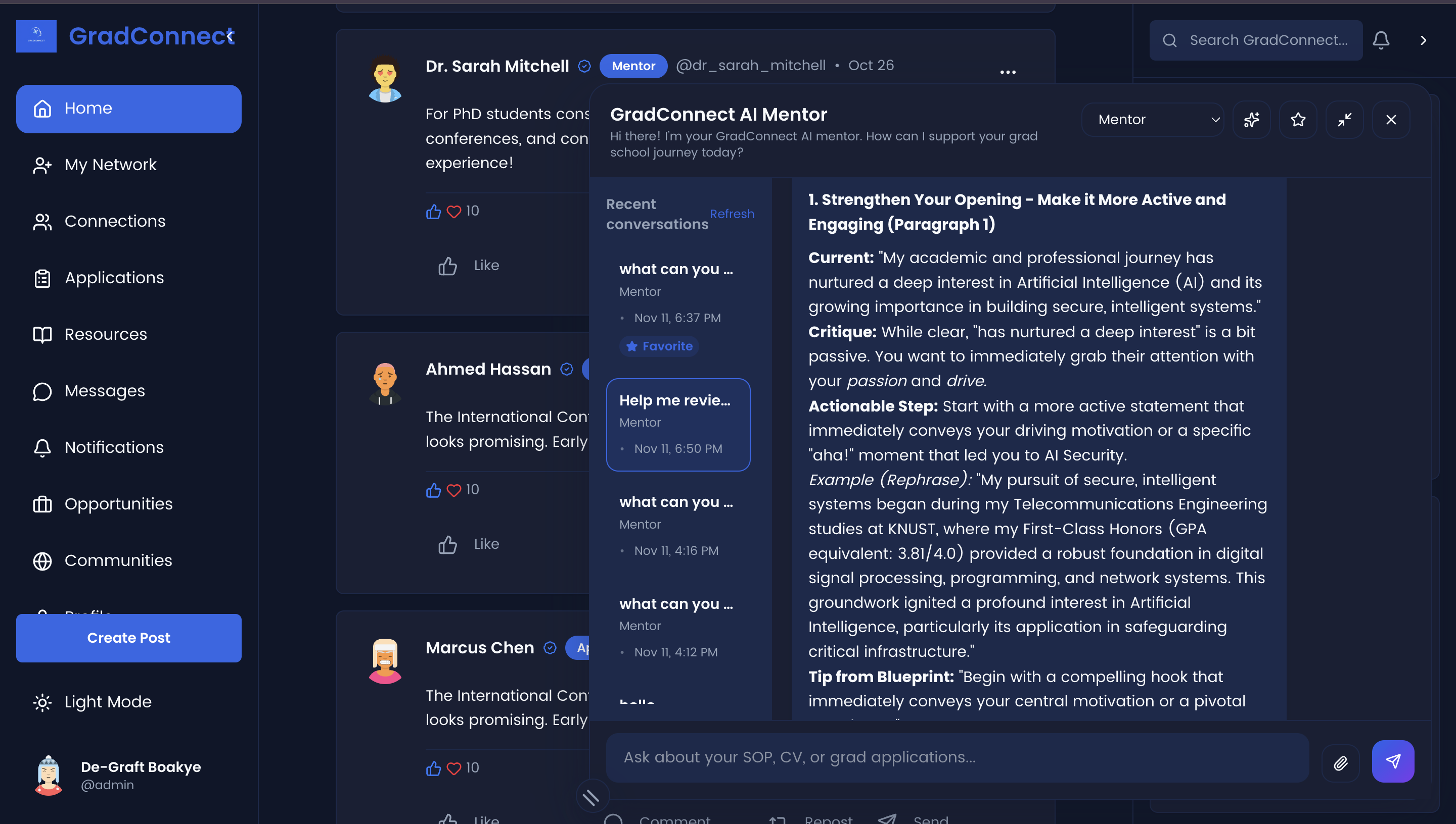 GradConnect - Screenshot 4 showing product features and functionality