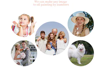 Custom Paint By Number Your Own Photo gallery image