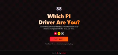 Which F1 Driver Are You gallery image