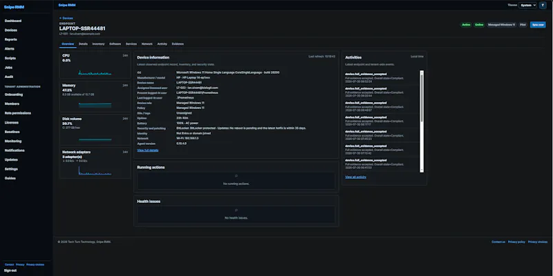 Snipe RMM screenshot 3