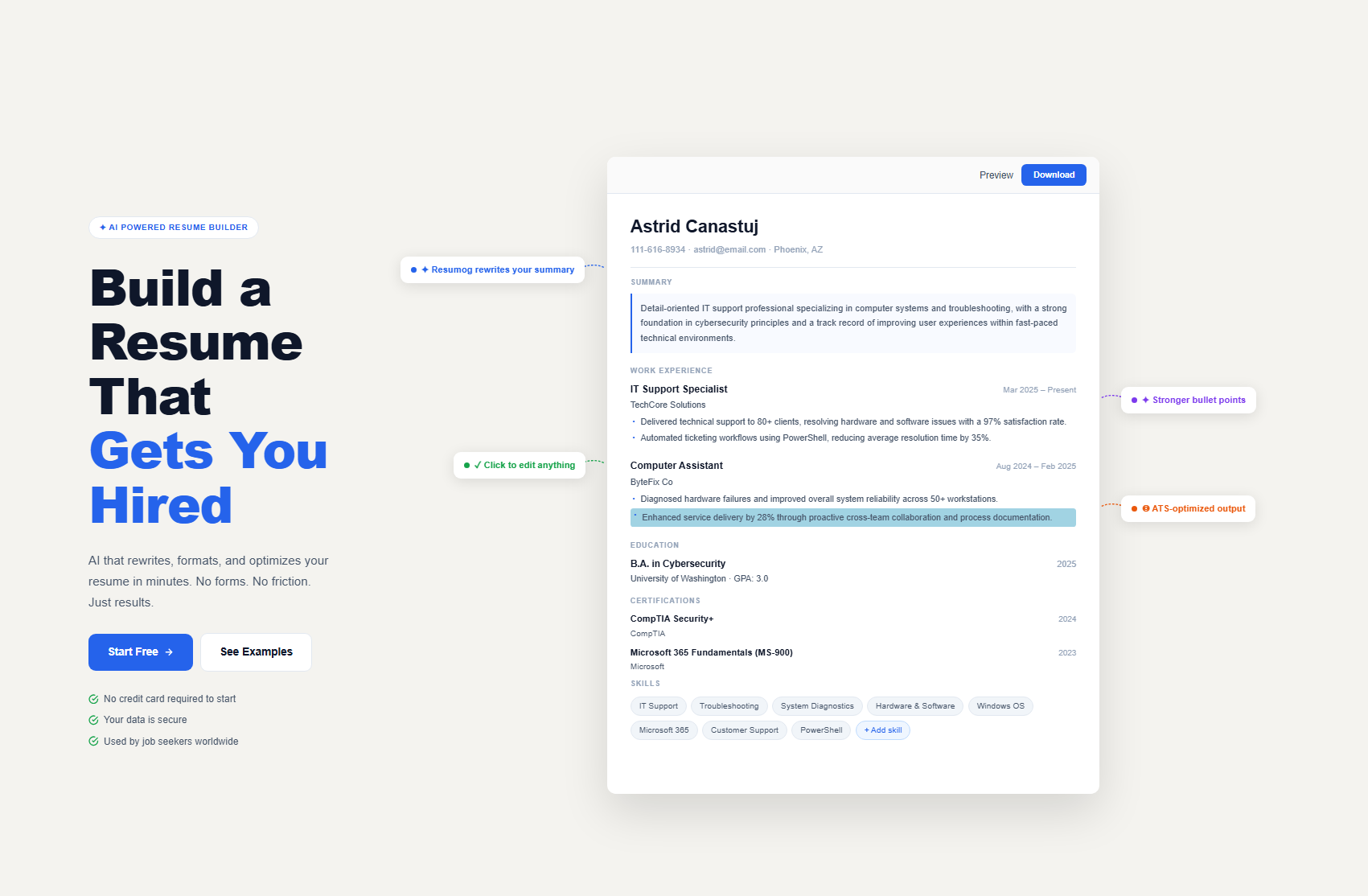 ResuMog gallery image