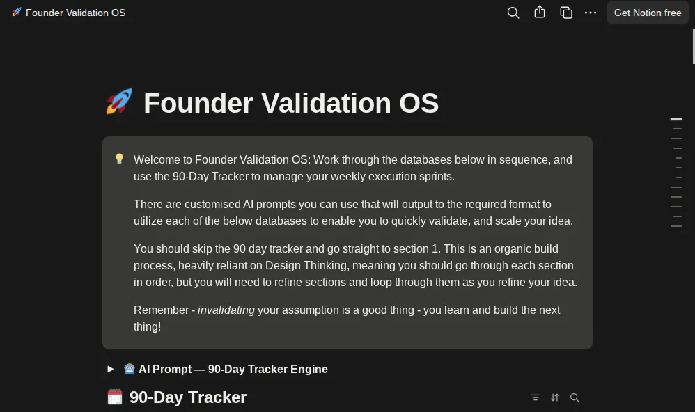 Founder Validation OS  gallery image