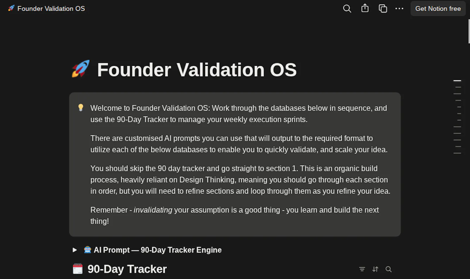 Founder Validation OS  screenshot 1