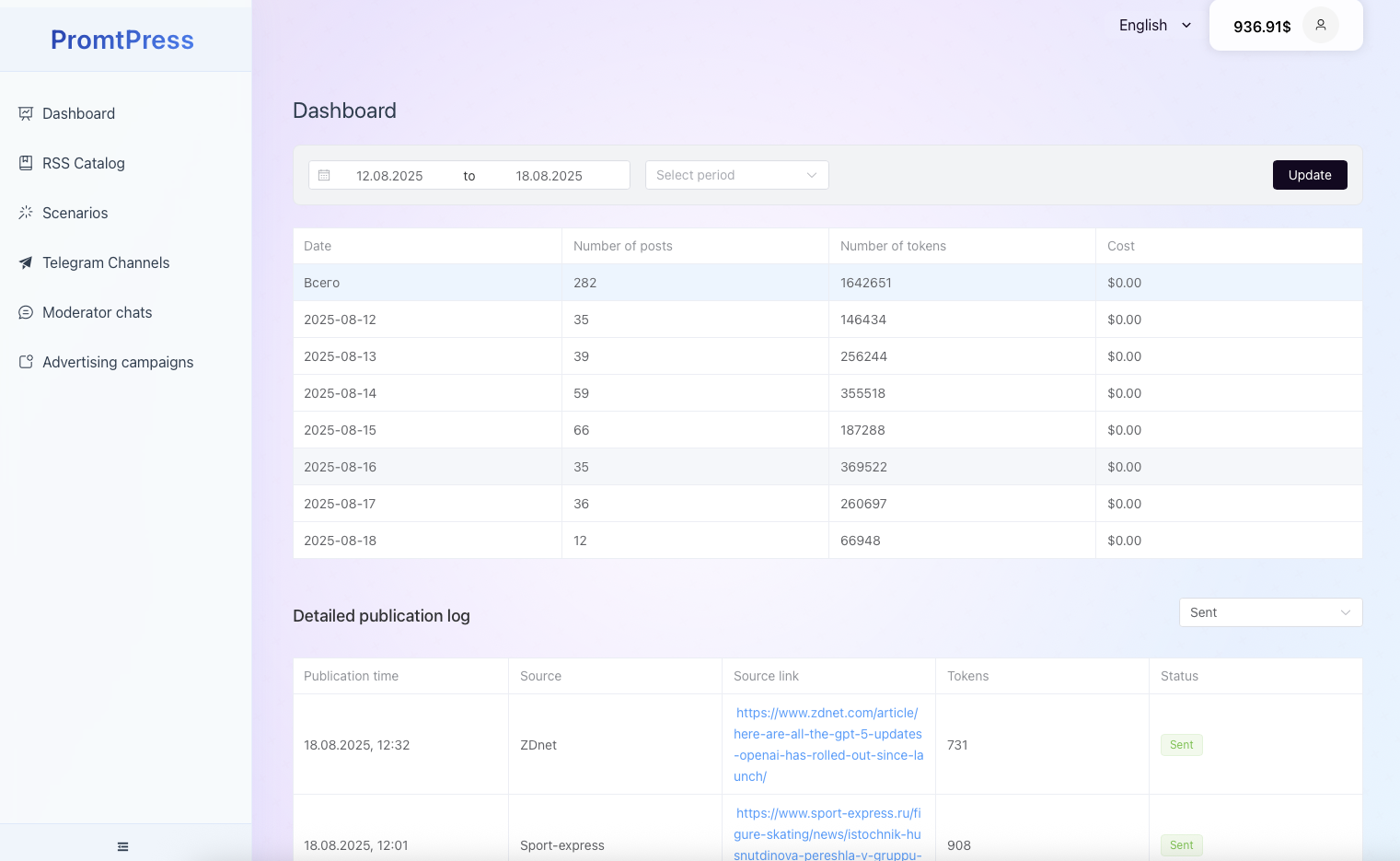 PromtPress gallery image