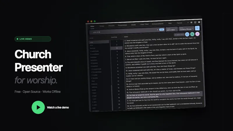 Church Presenter screenshot 1 (video preview)