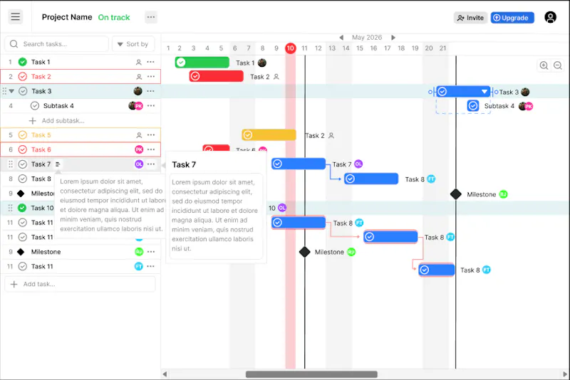 Simple Gantt screenshot 1