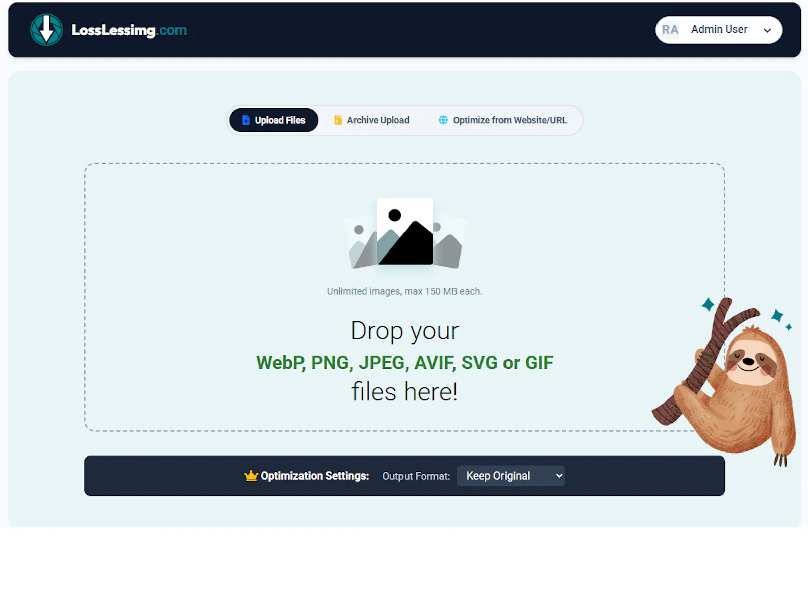 LossLessimg.com screenshot 1
