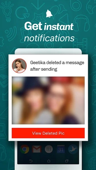 WhatsDeleted: recuperar mensajes - Recupere los mensajes eliminados de WhatsApp, archivos multimedia y documentos. media 4