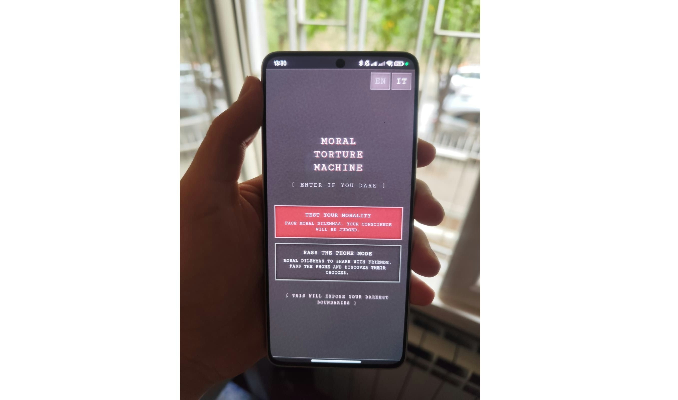 Moral Torture Machine