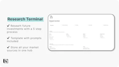 Notion Investment Dashboard gallery image