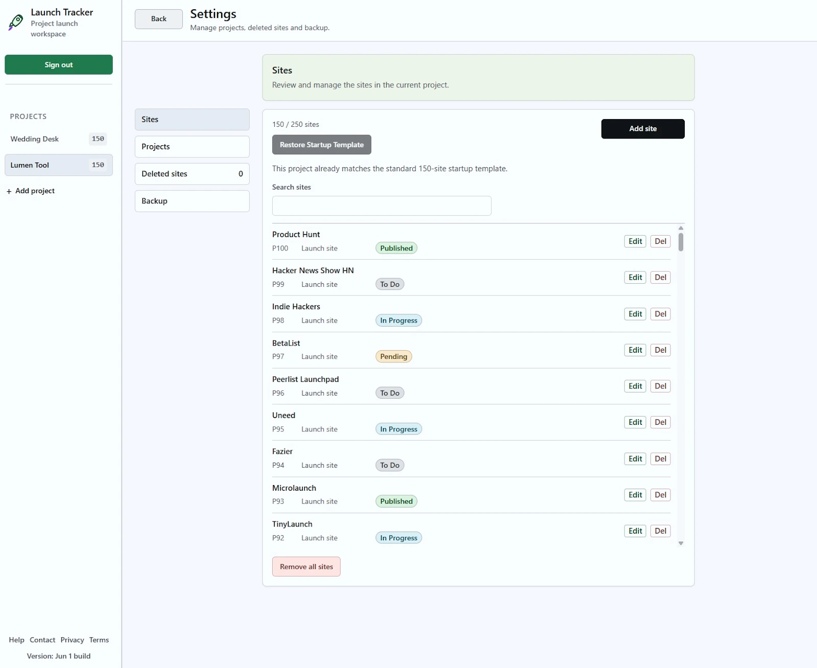 Launch Tracker screenshot 2