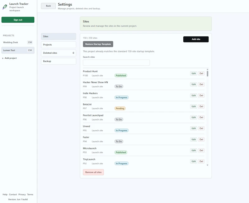 Launch Tracker screenshot 2