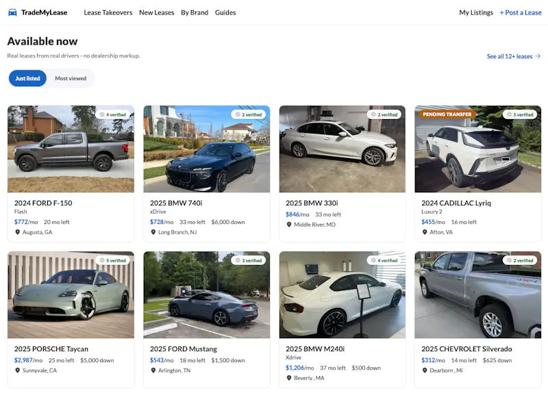 TradeMyLease screenshot 1