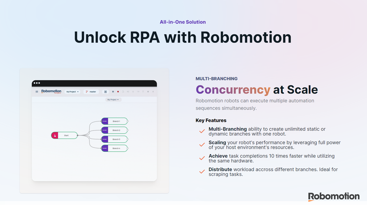 Robomotion RPA - 클라우드 기반 로봇 프로세스 자동화 플랫폼 미디어 2