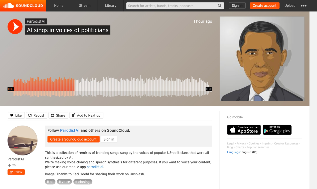 AI Sings in Voices of Politicians gallery image