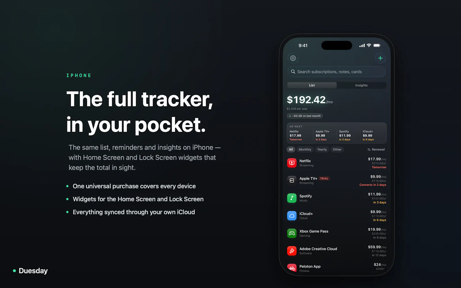 Duesday 2.0 for Mac, iPhone & iPad screenshot 7