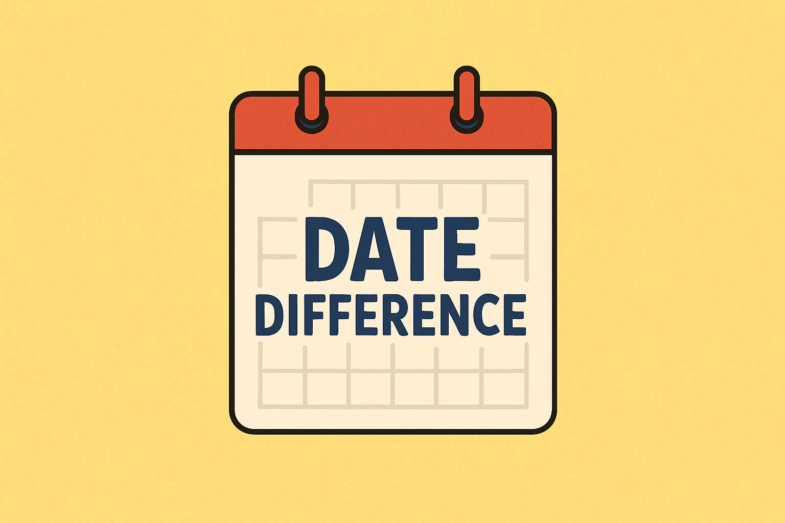 Difference Between Two Dates Calculator