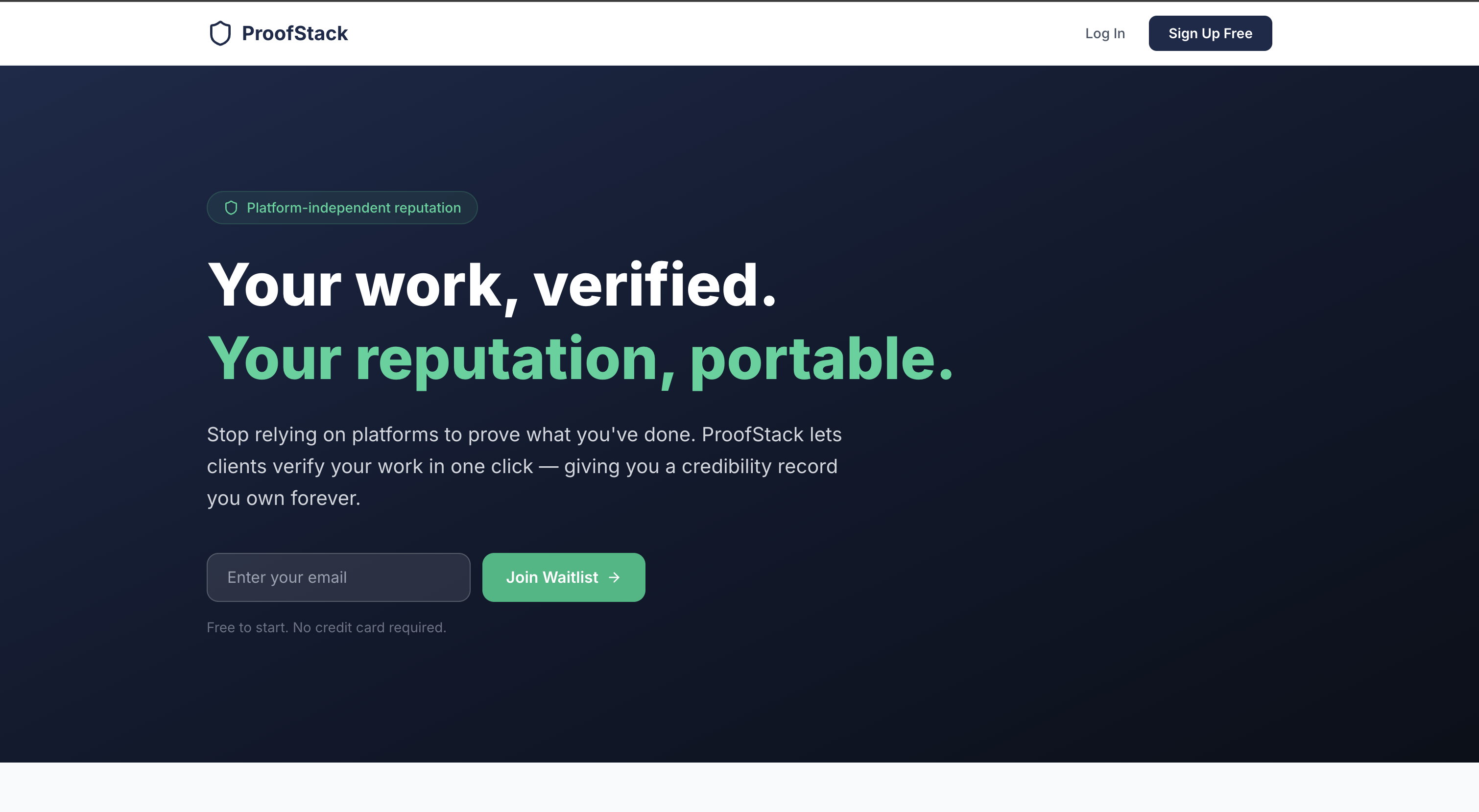 ProofStack — Your Work, Verified. gallery image
