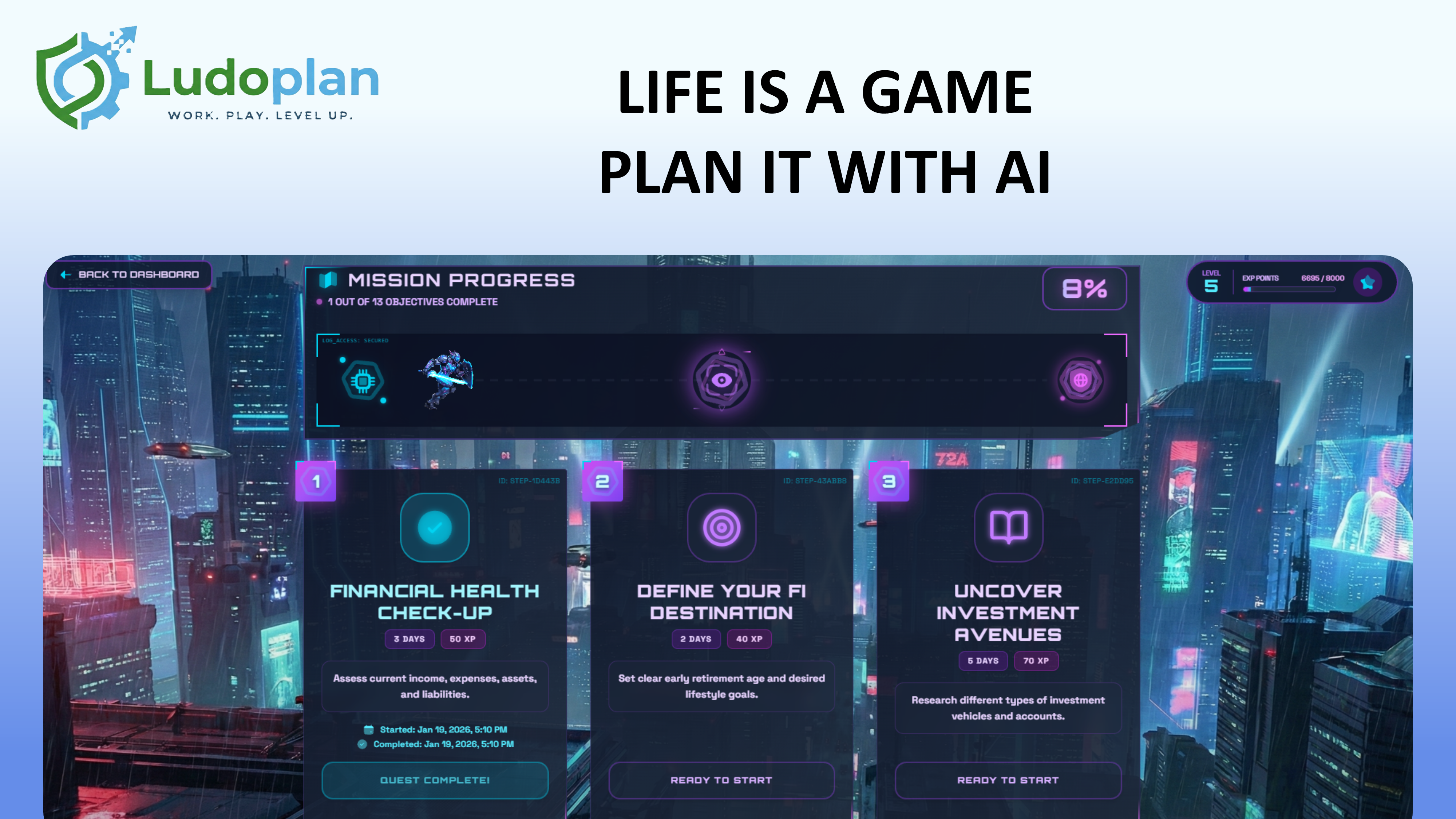 Ludoplan - Main product screenshot demonstrating key features and user interface