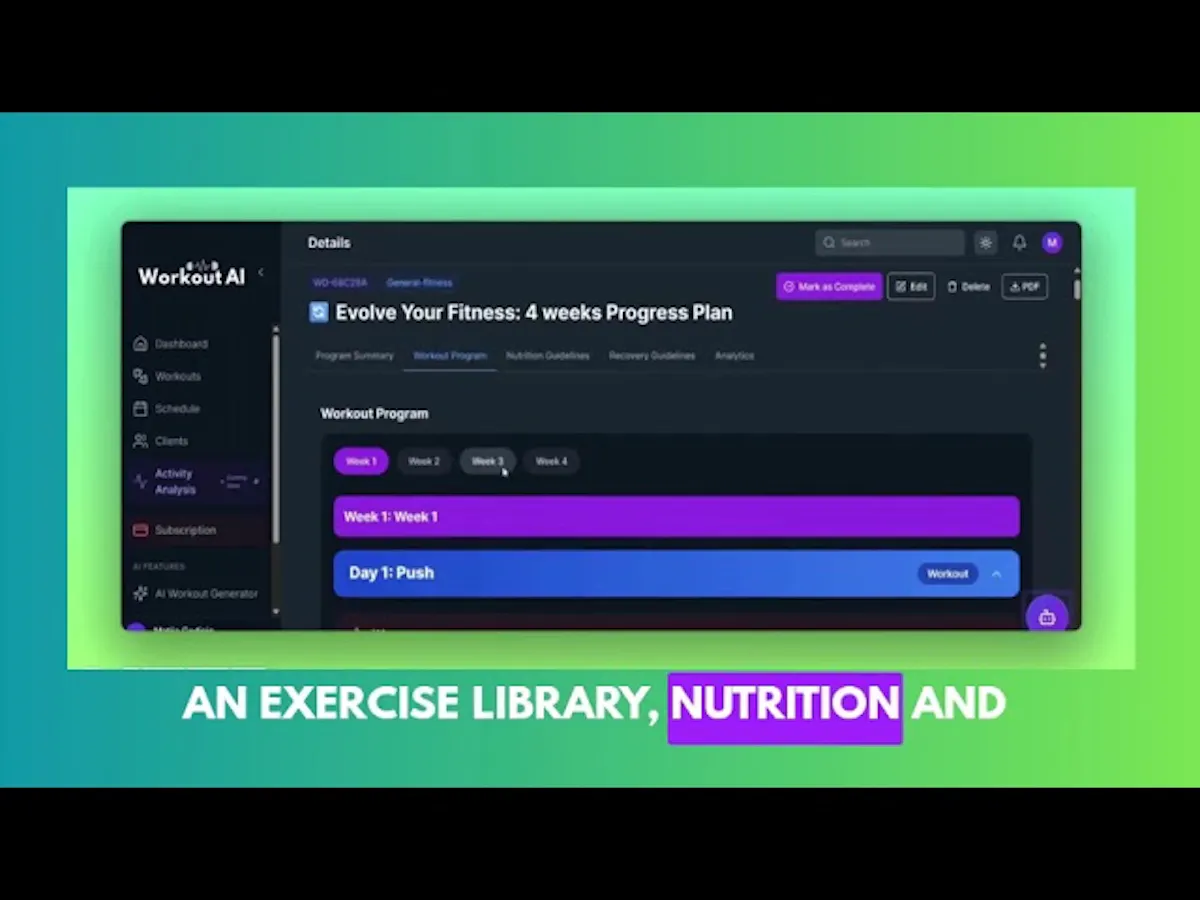 AI Workout Generator for Trainers & Gyms
