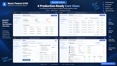 Maxic Fintech & SaaS Admin Kit gallery image