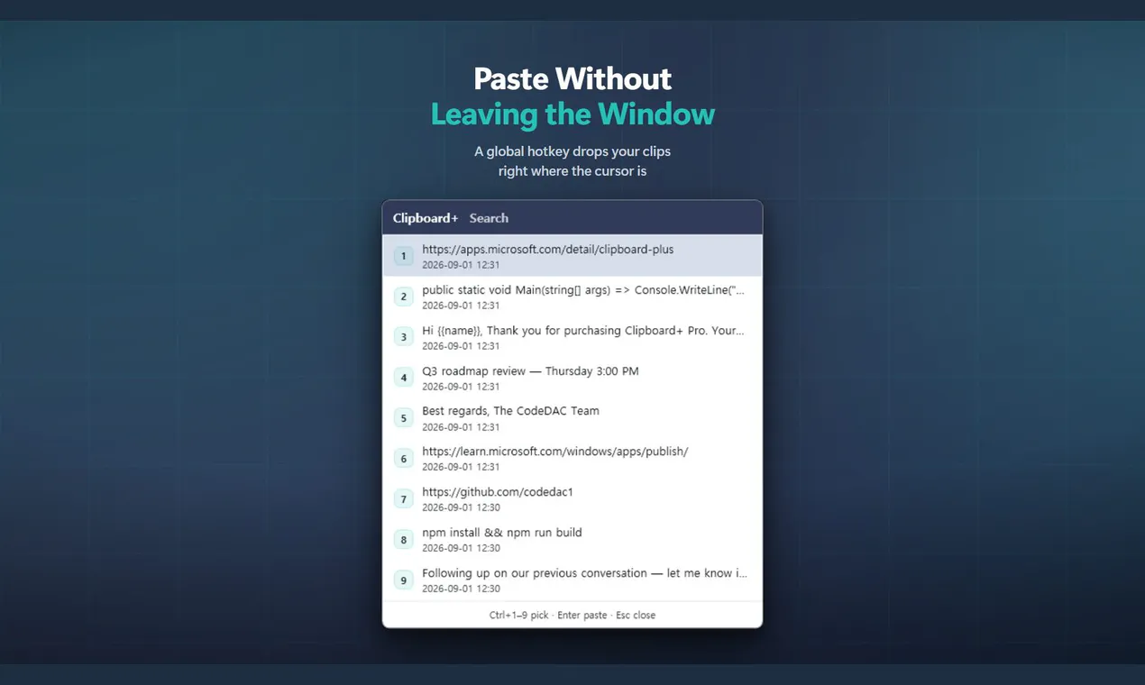 Clipboard+ gallery image