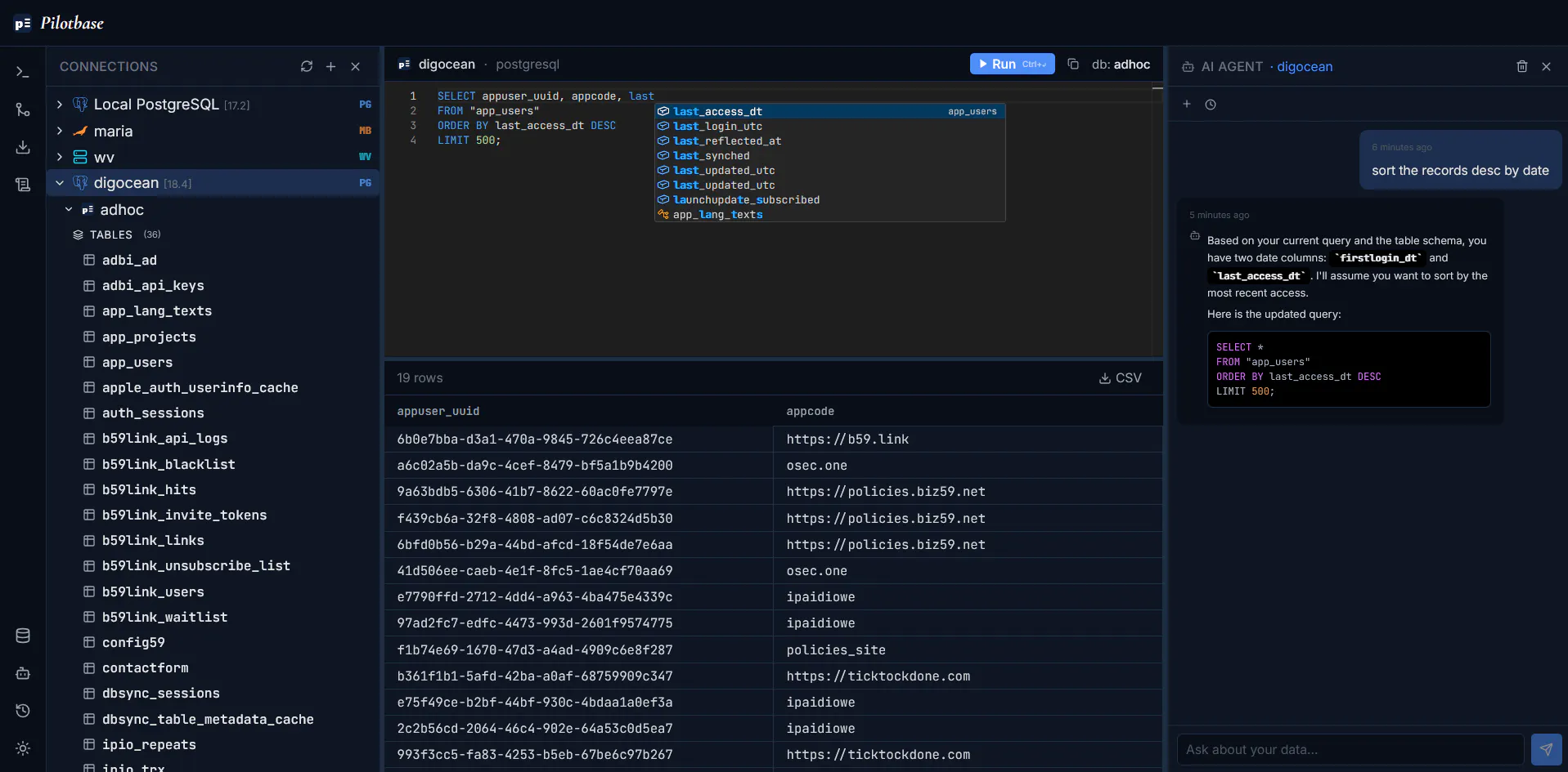 Pilotbase 截图 1