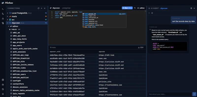 Pilotbase screenshot 1