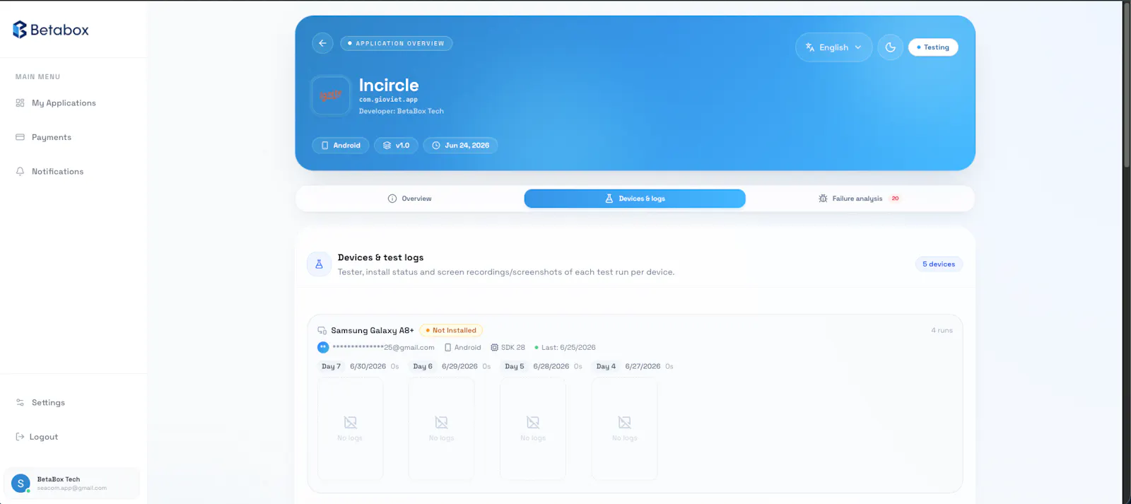 BetaBox screenshot 4