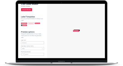 CSS LabelMaker gallery image
