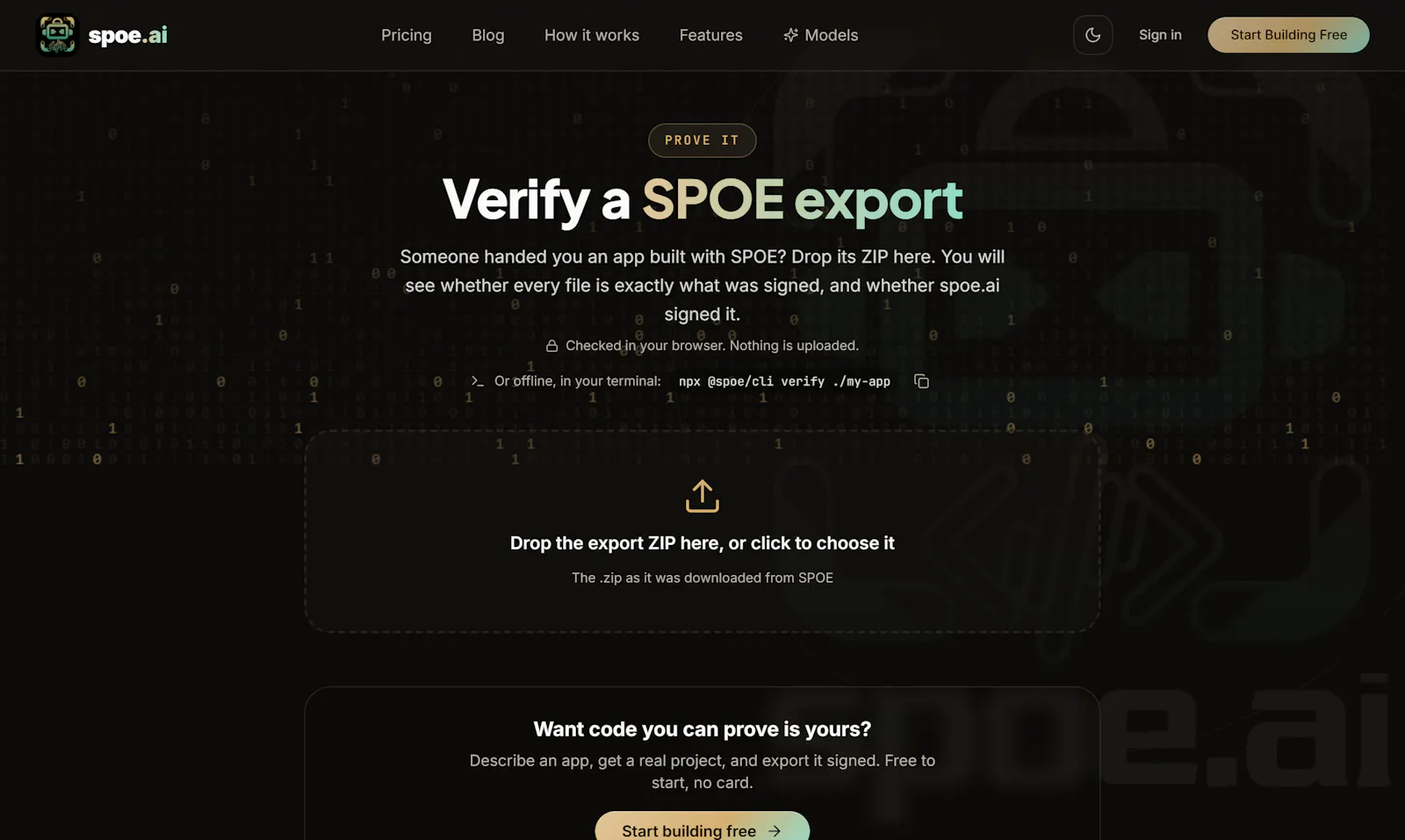 SPOE | Private Vibe Coding AI  screenshot 3